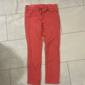 Gap coral colored jeans, size 27, EUC